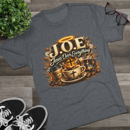 Jesus Over Everything Unisex Tri-Blend Crew Tee