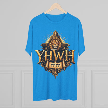YHWH Unisex Tri-Blend Crew Tee