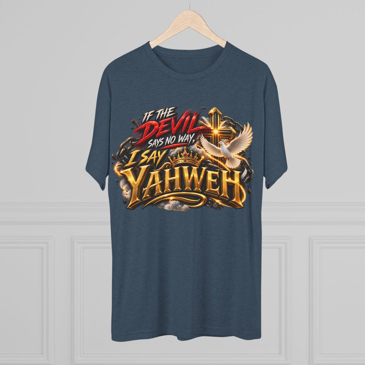Vintage Yahweh Unisex Tri-Blend Crew Tee