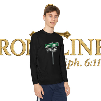 Youth Jesus is The Way Long Sleeve Competitor Tee