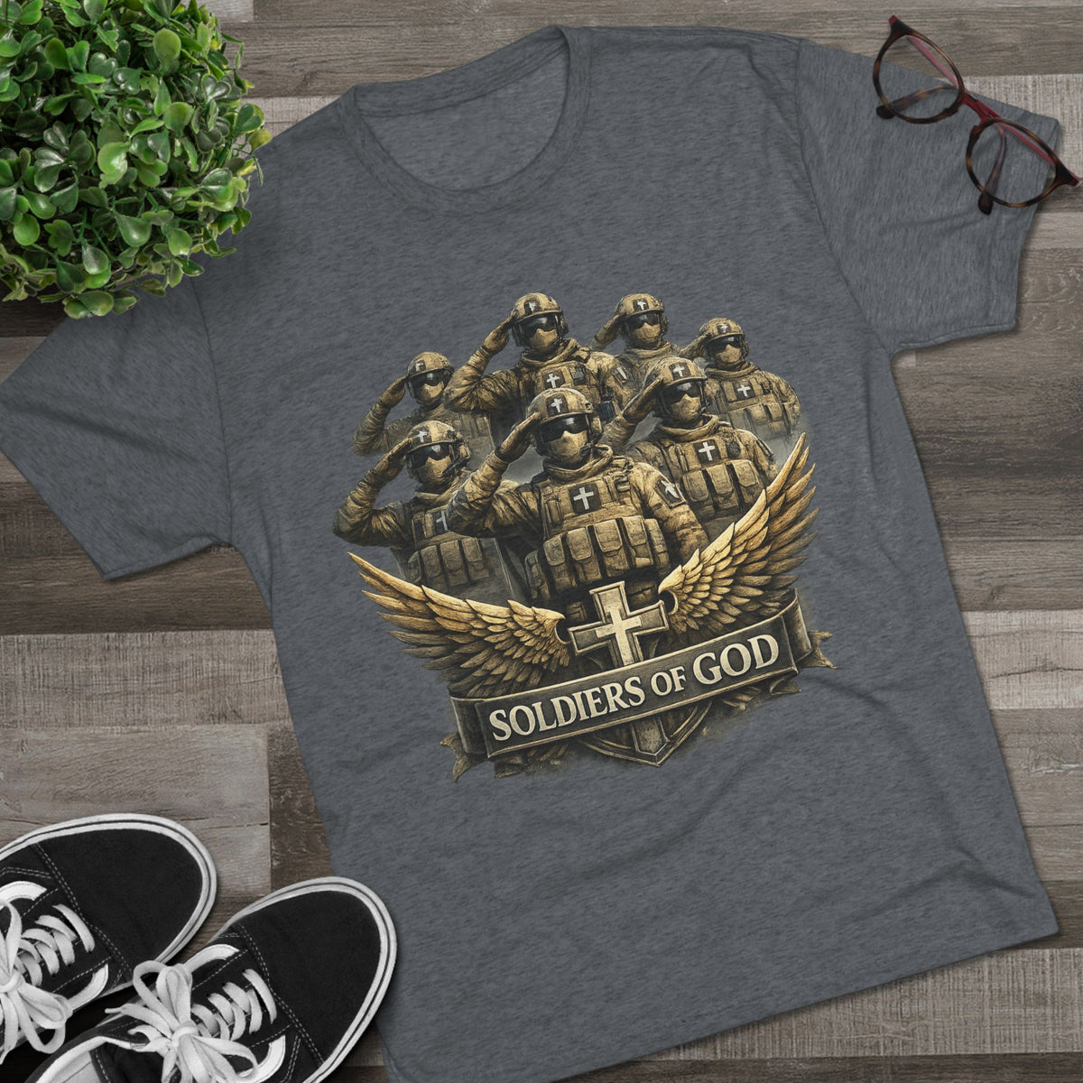 Salute Unisex Tri-Blend Crew Tee