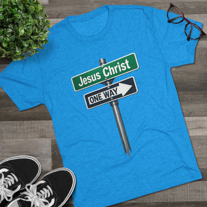 Jesus is The Way Unisex Tri-Blend Crew Tee