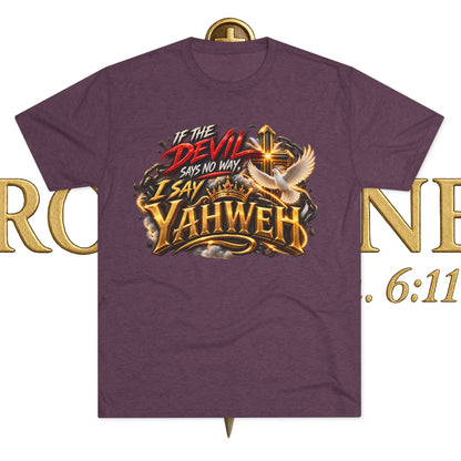 Vintage Yahweh Unisex Tri-Blend Crew Tee