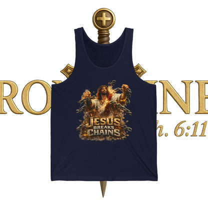 Jesus Breaks Chains Unisex Jersey Tank