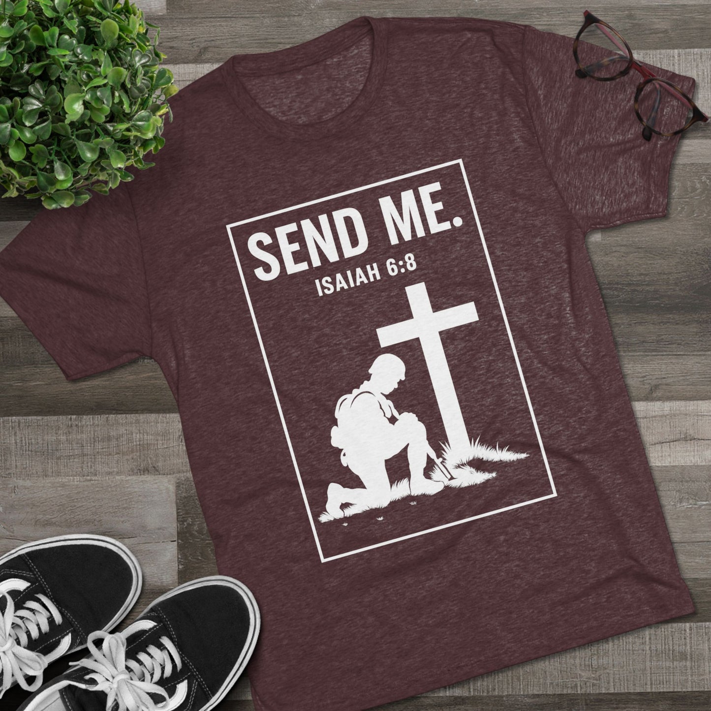 Send Me Unisex Tri-Blend Crew Tee