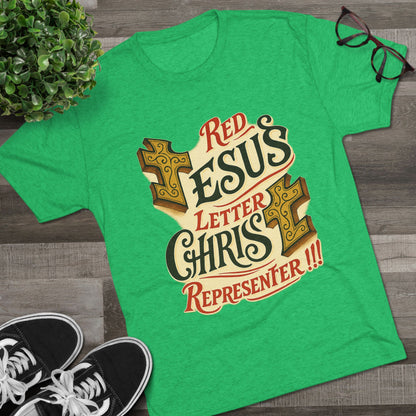 Red Letter Unisex Tri-Blend Crew Tee