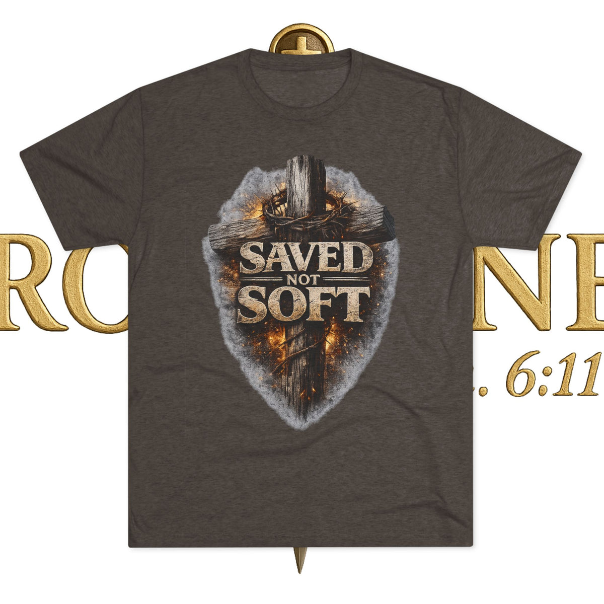 Saved but Not Soft Unisex Tri-Blend Crew Tee