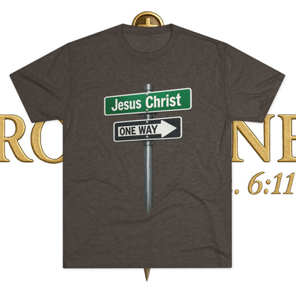 Jesus is The Way Unisex Tri-Blend Crew Tee
