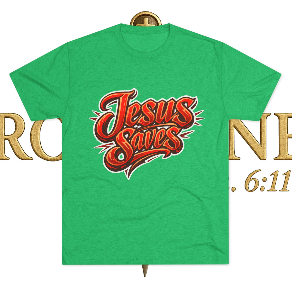 Jesus Saves Unisex Tri-Blend Crew Tee