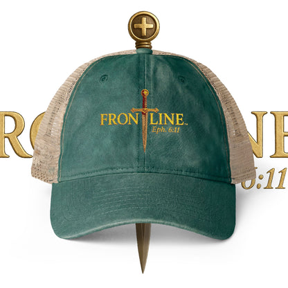 Frontline Women's Washed Mesh-Back Cap