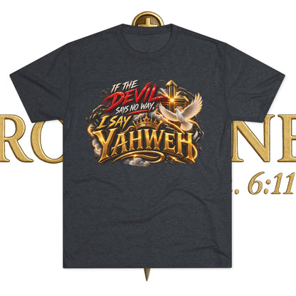 Vintage Yahweh Unisex Tri-Blend Crew Tee