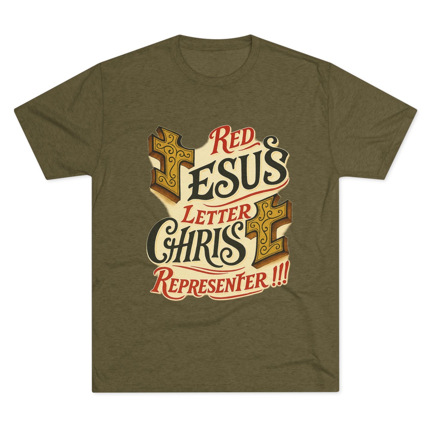Red Letter Unisex Tri-Blend Crew Tee