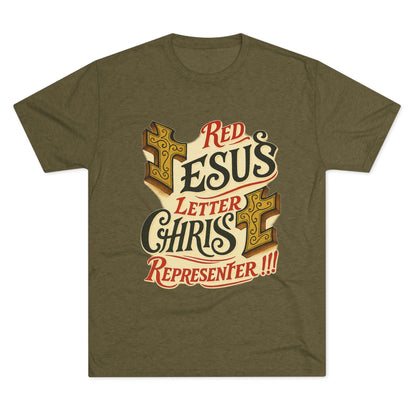 Red Letter Unisex Tri-Blend Crew Tee