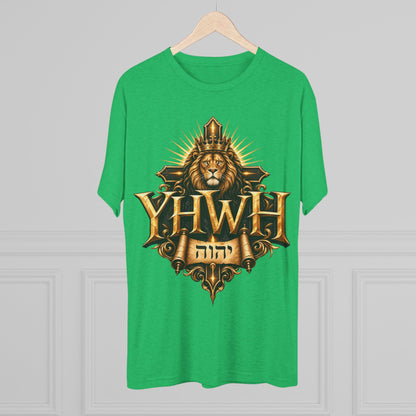 YHWH Unisex Tri-Blend Crew Tee