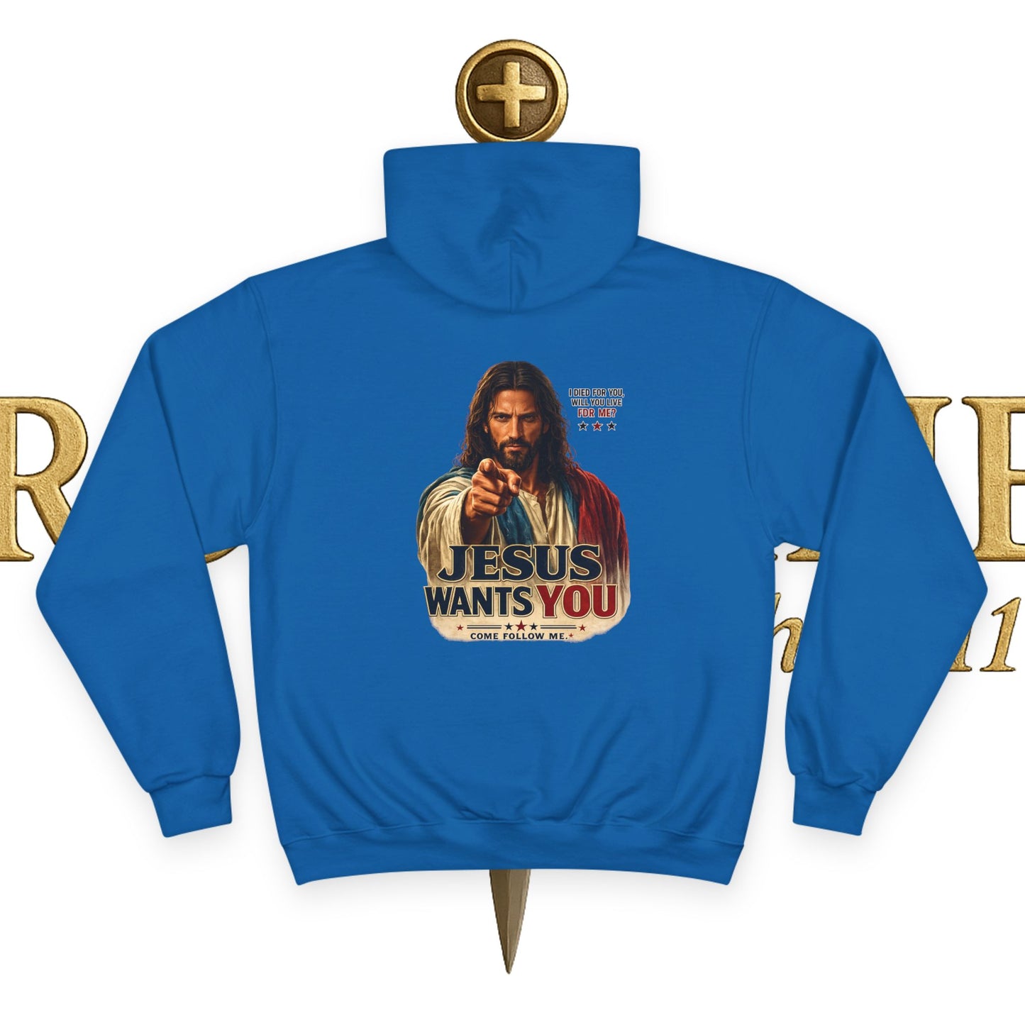 Jesus Wants You Champion Hoodie
