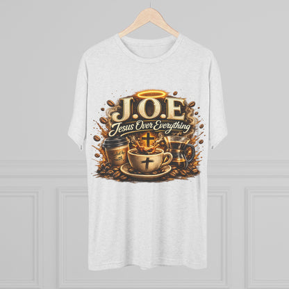 Jesus Over Everything Unisex Tri-Blend Crew Tee