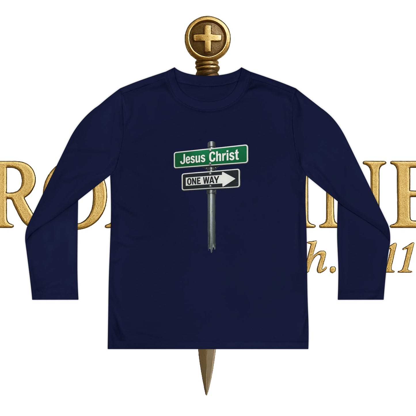 Youth Jesus is The Way Long Sleeve Competitor Tee