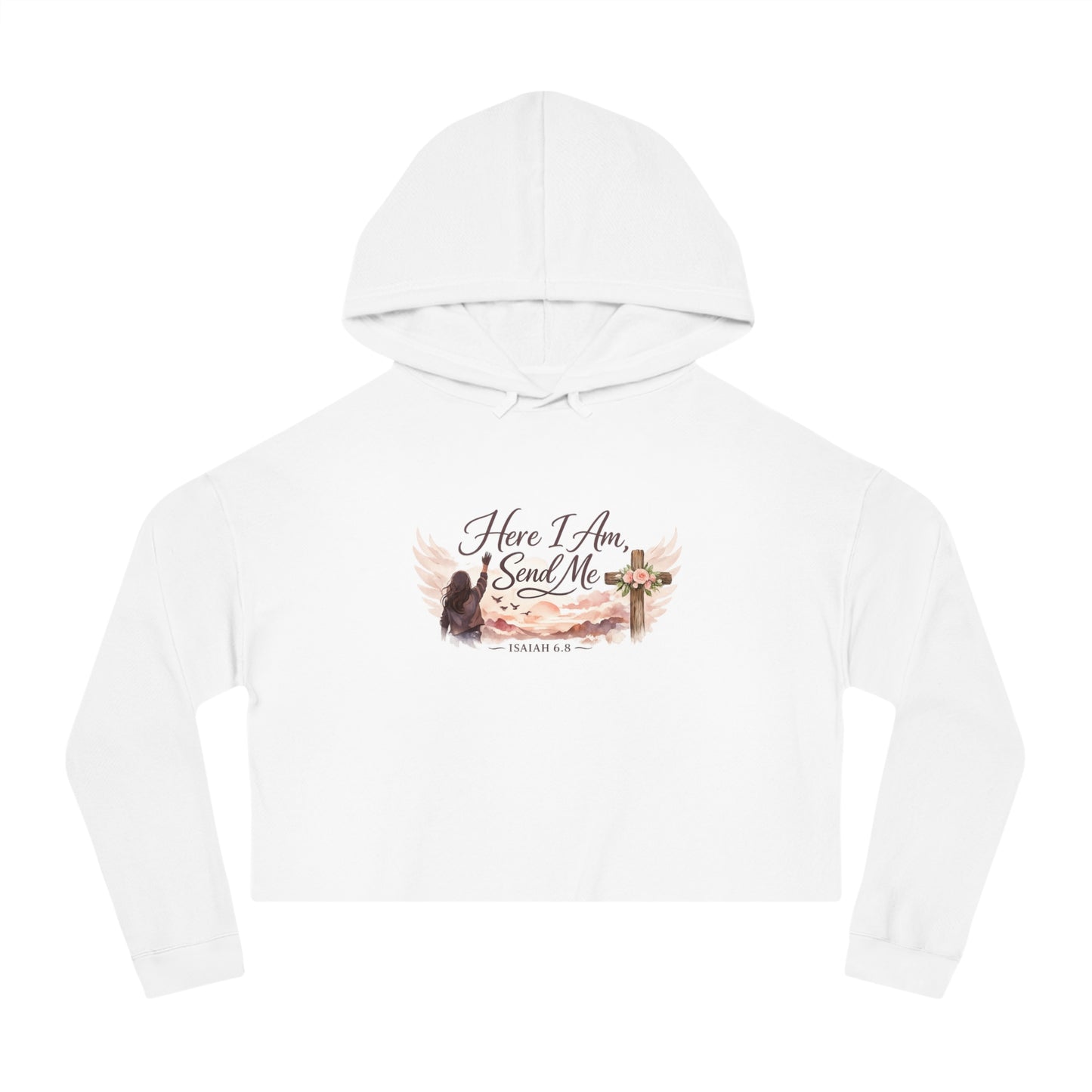 Send Me Women’s Cropped Hooded Sweatshirt