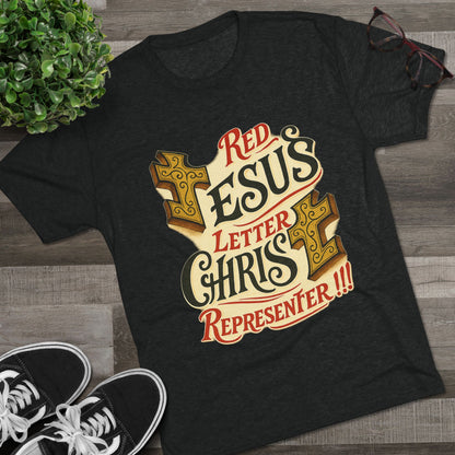 Red Letter Unisex Tri-Blend Crew Tee