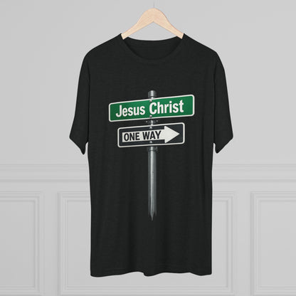 Jesus is The Way Unisex Tri-Blend Crew Tee