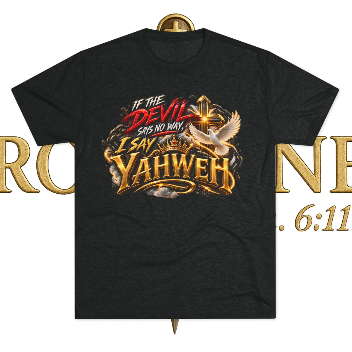 Vintage Yahweh Unisex Tri-Blend Crew Tee