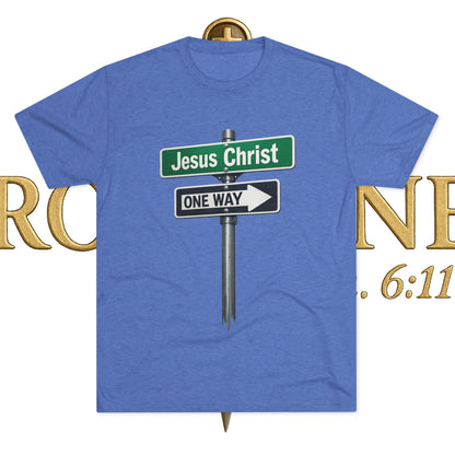 Jesus is The Way Unisex Tri-Blend Crew Tee