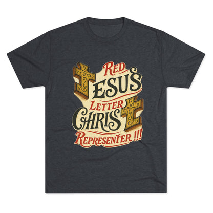 Red Letter Unisex Tri-Blend Crew Tee
