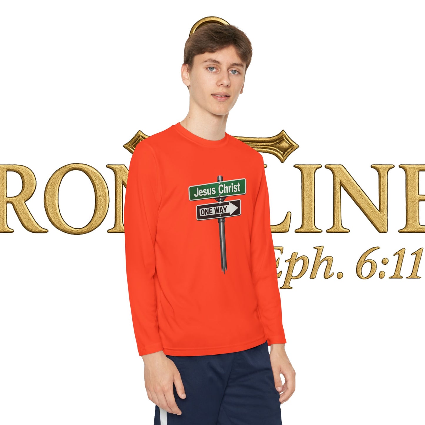 Youth Jesus is The Way Long Sleeve Competitor Tee