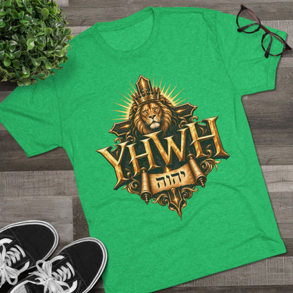 YHWH Unisex Tri-Blend Crew Tee