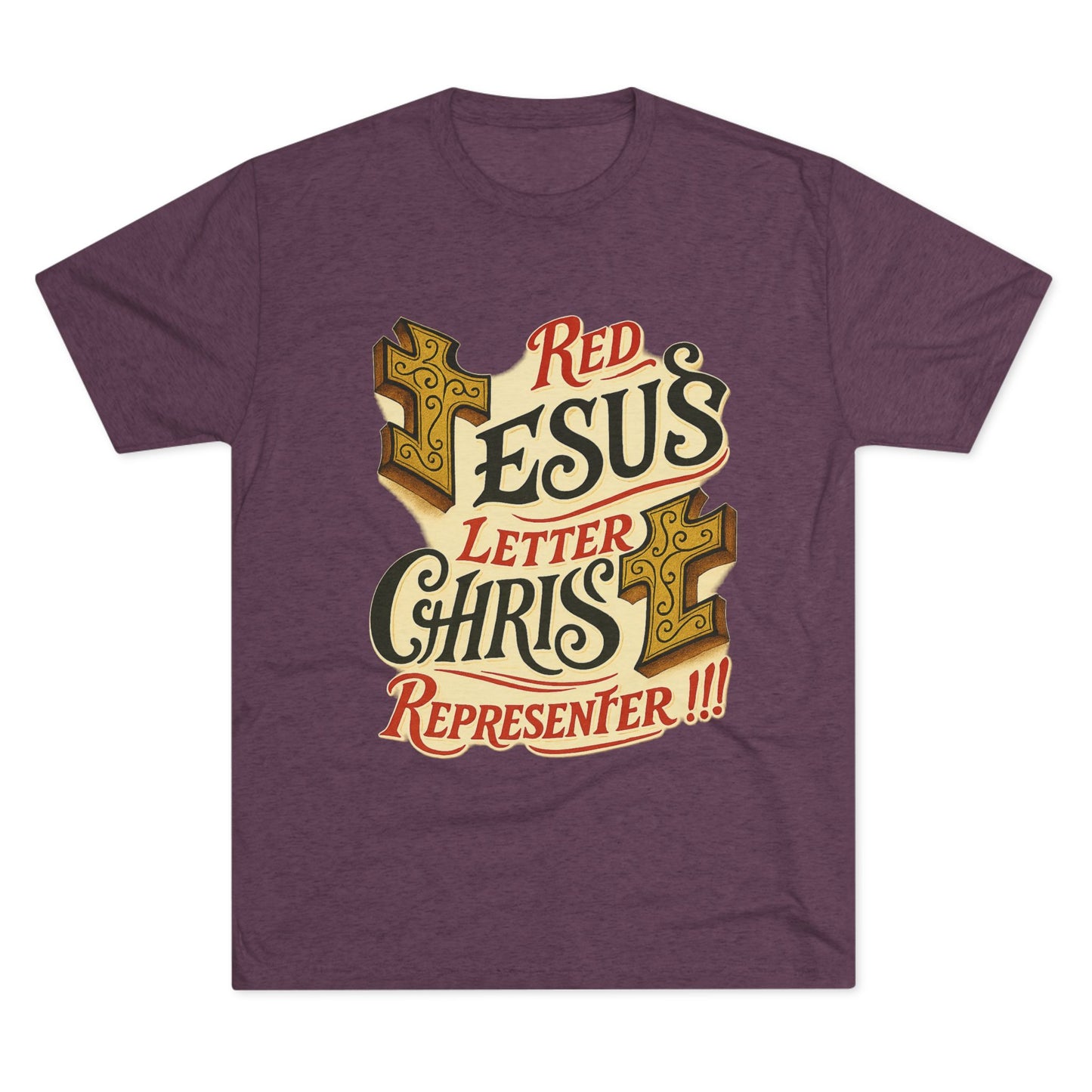 Red Letter Unisex Tri-Blend Crew Tee