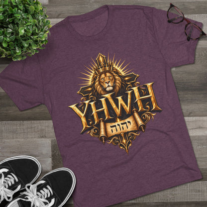 YHWH Unisex Tri-Blend Crew Tee