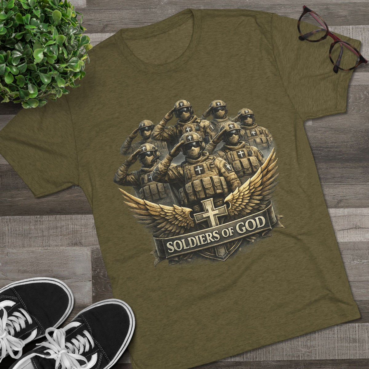 Salute Unisex Tri-Blend Crew Tee