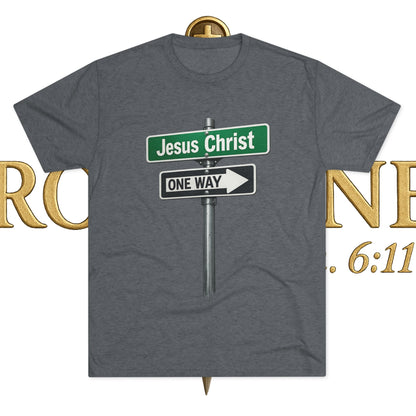 Jesus is The Way Unisex Tri-Blend Crew Tee