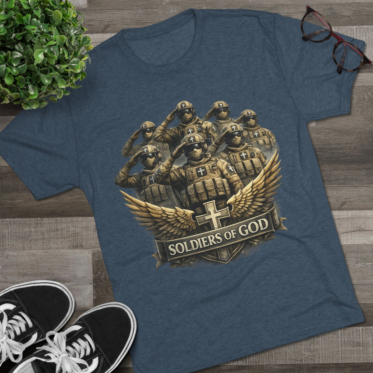 Salute Unisex Tri-Blend Crew Tee