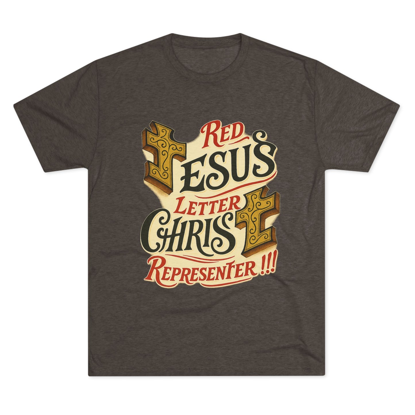 Red Letter Unisex Tri-Blend Crew Tee