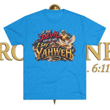 Vintage Yahweh Unisex Tri-Blend Crew Tee
