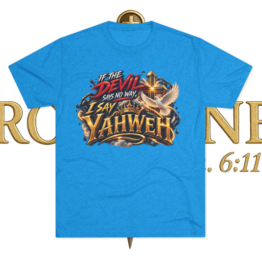 Vintage Yahweh Unisex Tri-Blend Crew Tee