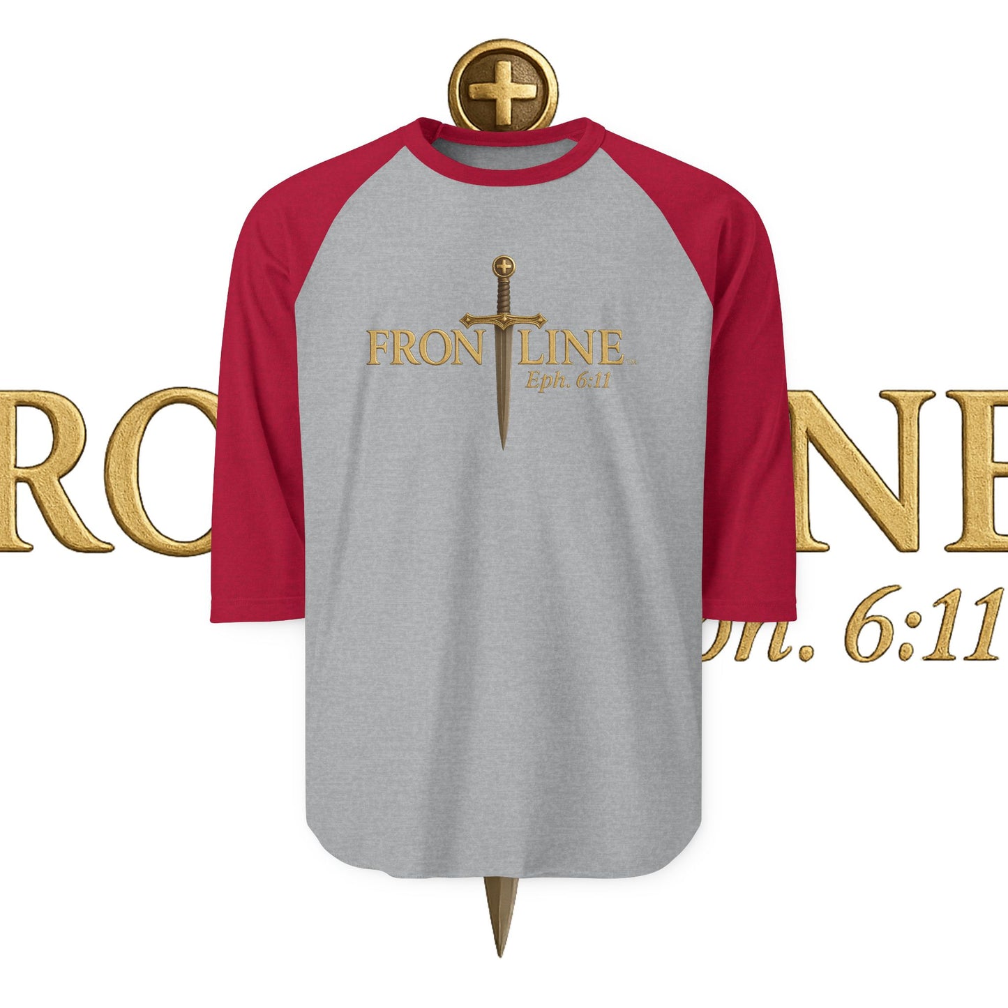 Unisex Frontline Three-Quarter Sleeve Raglan Shirt