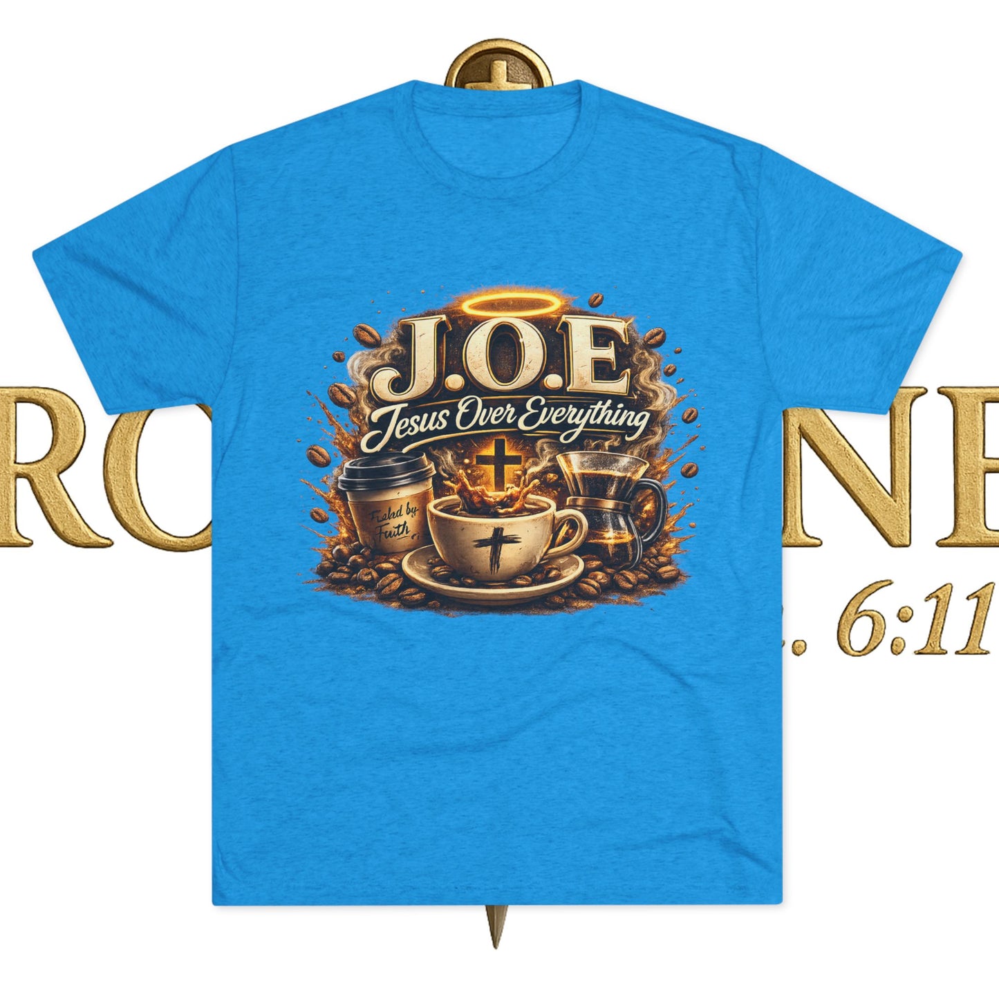 Jesus Over Everything Unisex Tri-Blend Crew Tee