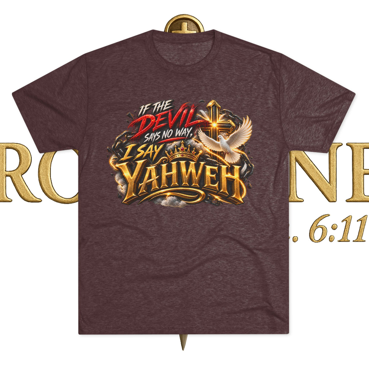 Vintage Yahweh Unisex Tri-Blend Crew Tee
