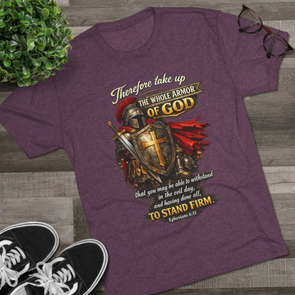 Armor of God Unisex Tri-Blend Crew Tee