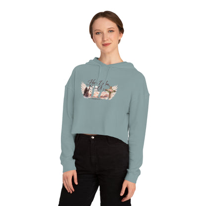 Send Me Women’s Cropped Hooded Sweatshirt