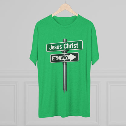 Jesus is The Way Unisex Tri-Blend Crew Tee