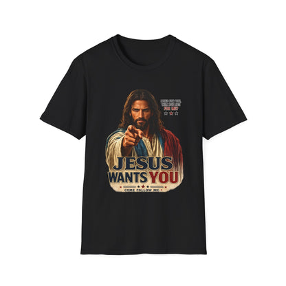 Jesus Wants You Unisex Softstyle T-Shirt
