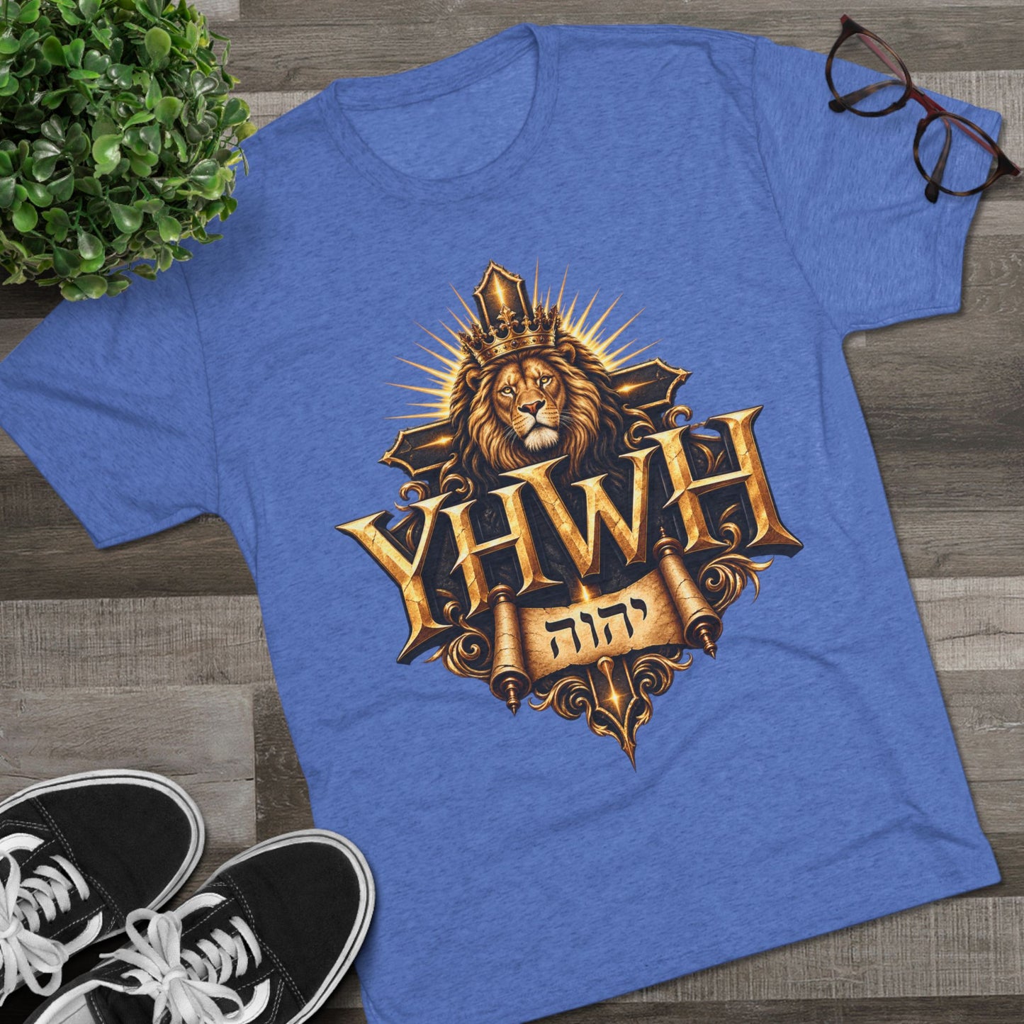 YHWH Unisex Tri-Blend Crew Tee