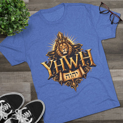 YHWH Unisex Tri-Blend Crew Tee
