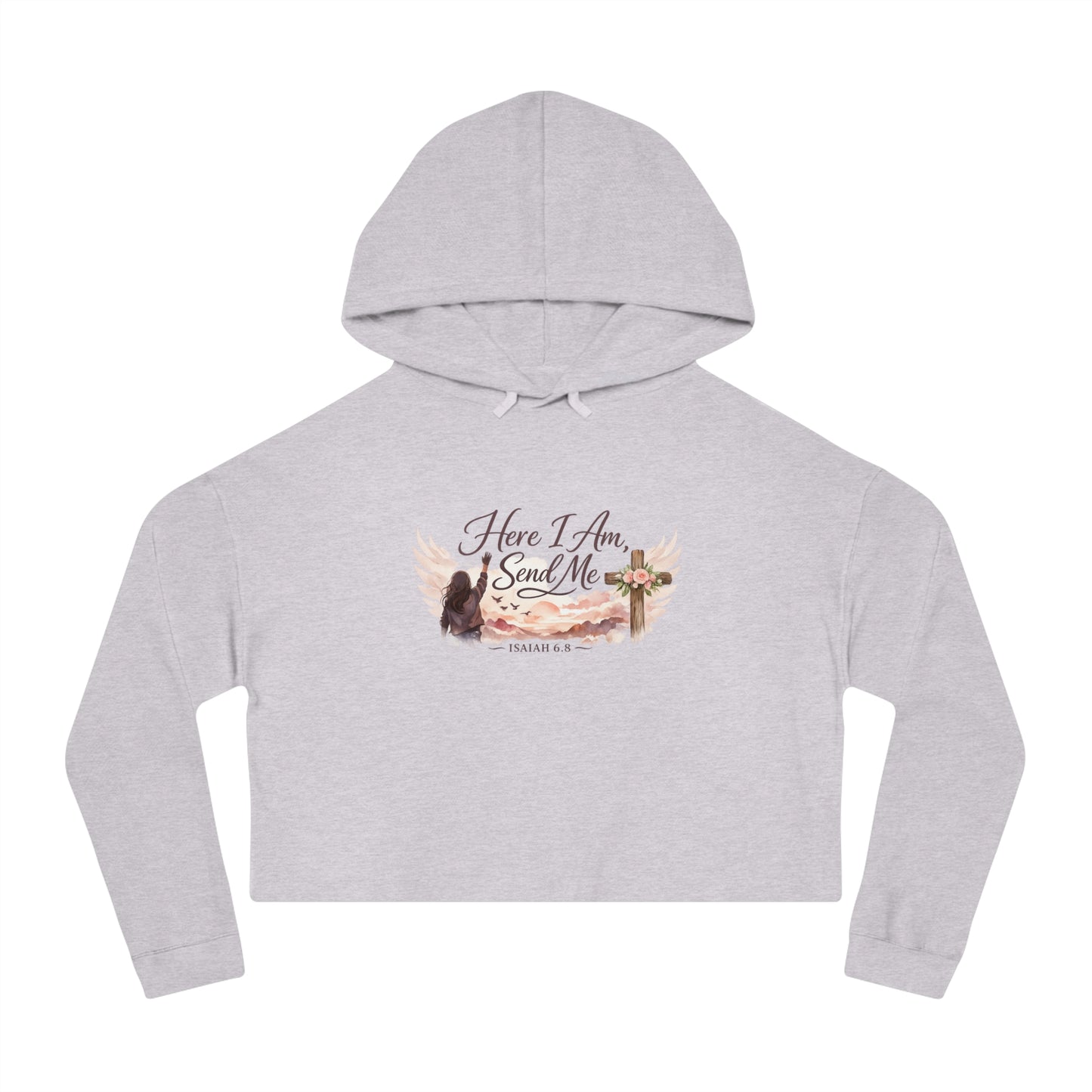 Send Me Women’s Cropped Hooded Sweatshirt