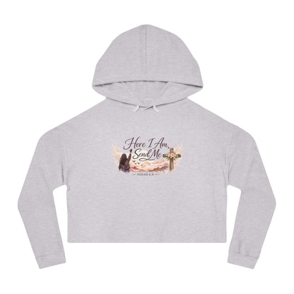 Send Me Women’s Cropped Hooded Sweatshirt