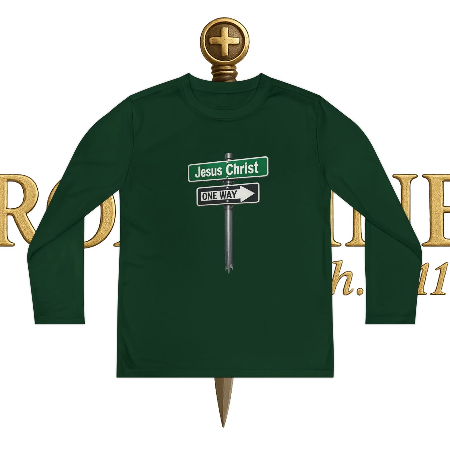 Youth Jesus is The Way Long Sleeve Competitor Tee