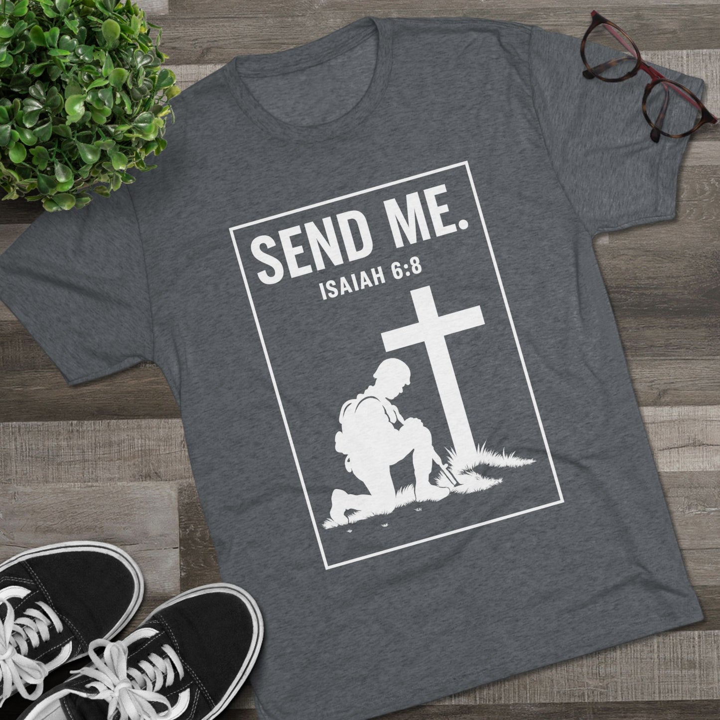 Send Me Unisex Tri-Blend Crew Tee